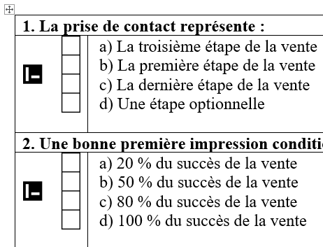 Exemple de structure